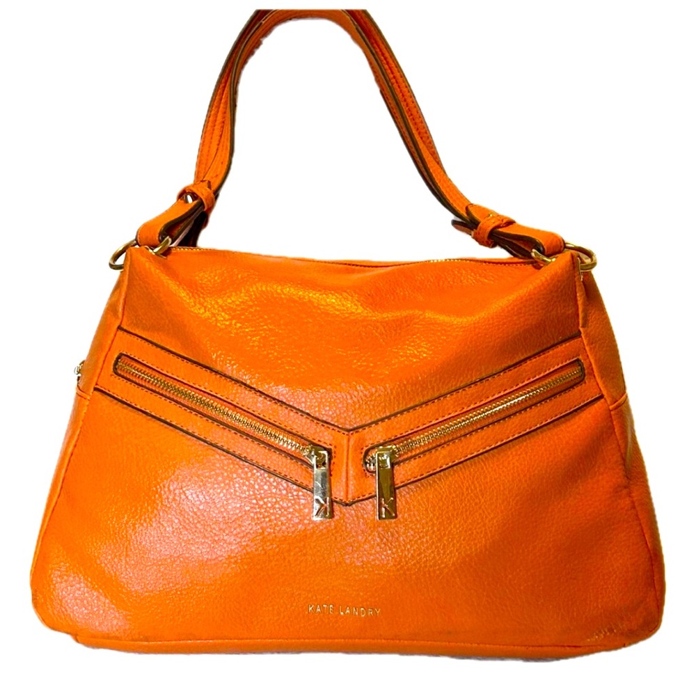 Kate Landry Vibrant Orange Shoulder Bag - Picture 1 of 16